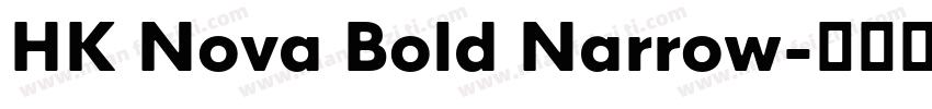 HK Nova Bold Narrow字体转换